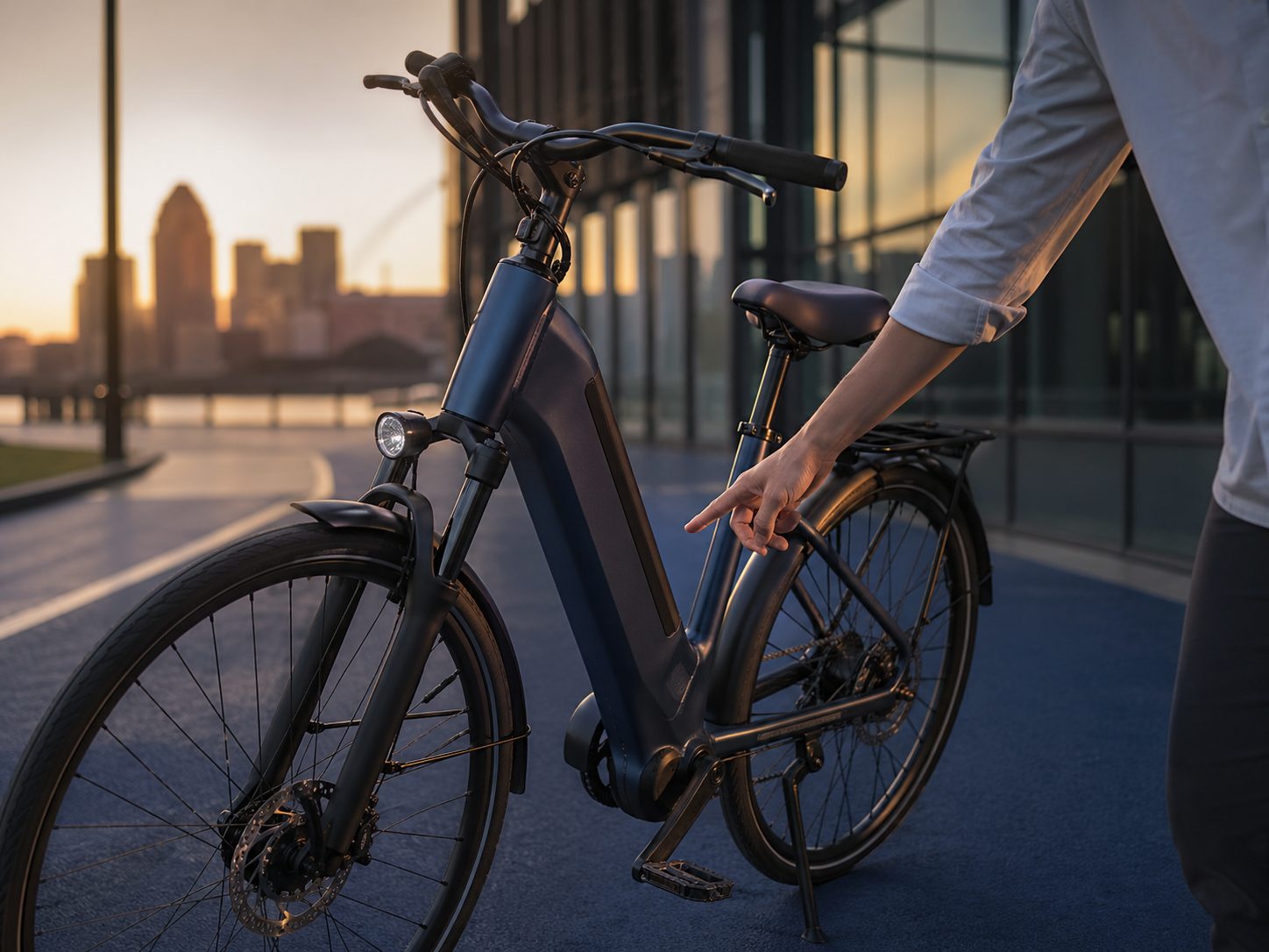 City Bike in urban mobility or outdoor trail context, VoltTrek